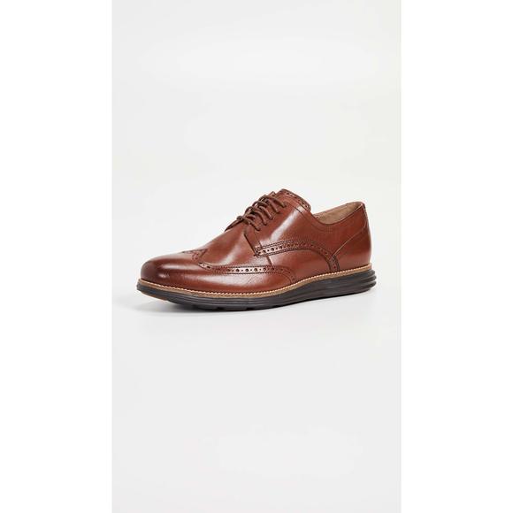 COLE HAAN MEN'S ORIGINAL GRAND SHORTWING OXFORD, WOODBURY/JAVA, 10 MEDIUM US - Picture 6 of 6